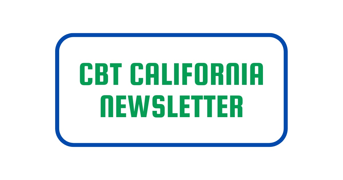 CBT California newsletter